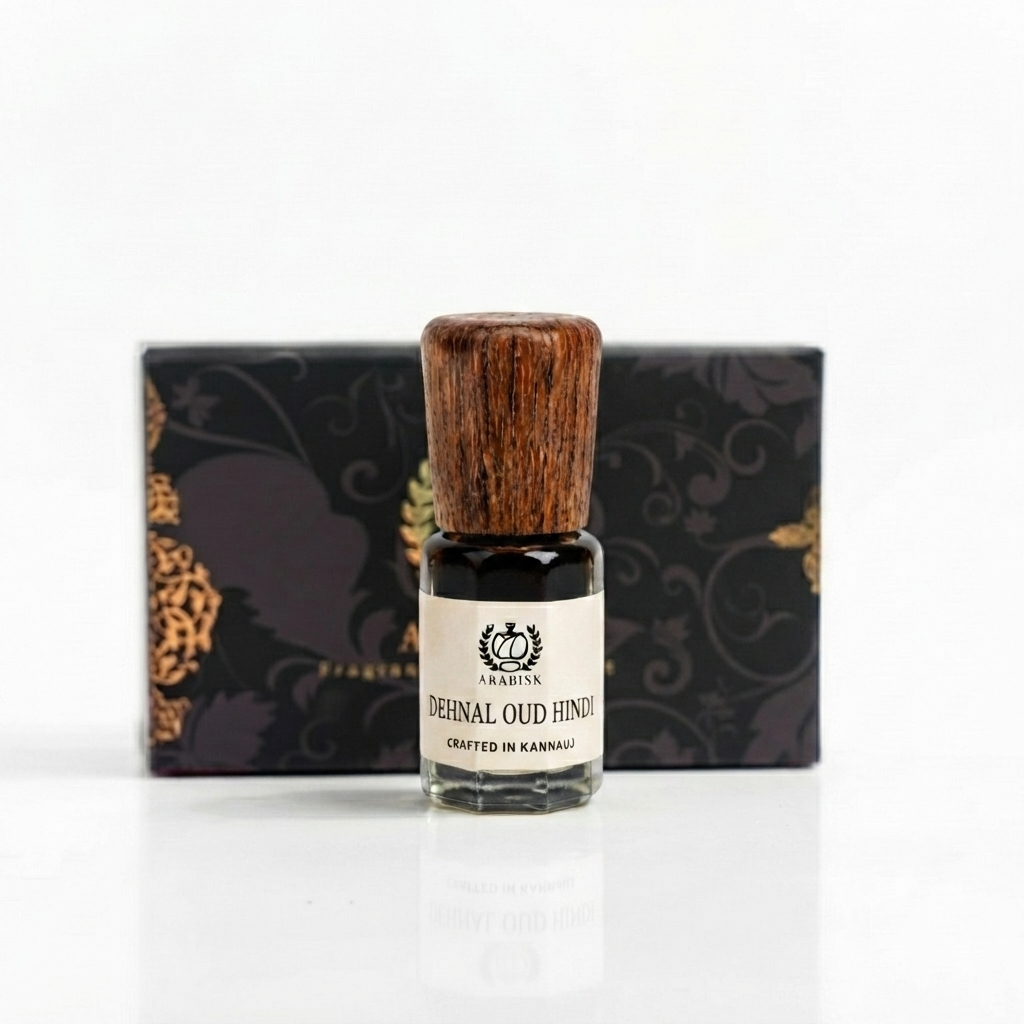 ARABISK Dehnal Oud Hindi Attar | Natural Indian Oud Attar Oil | Alcohol-Free, Unisex Attar Arabisk