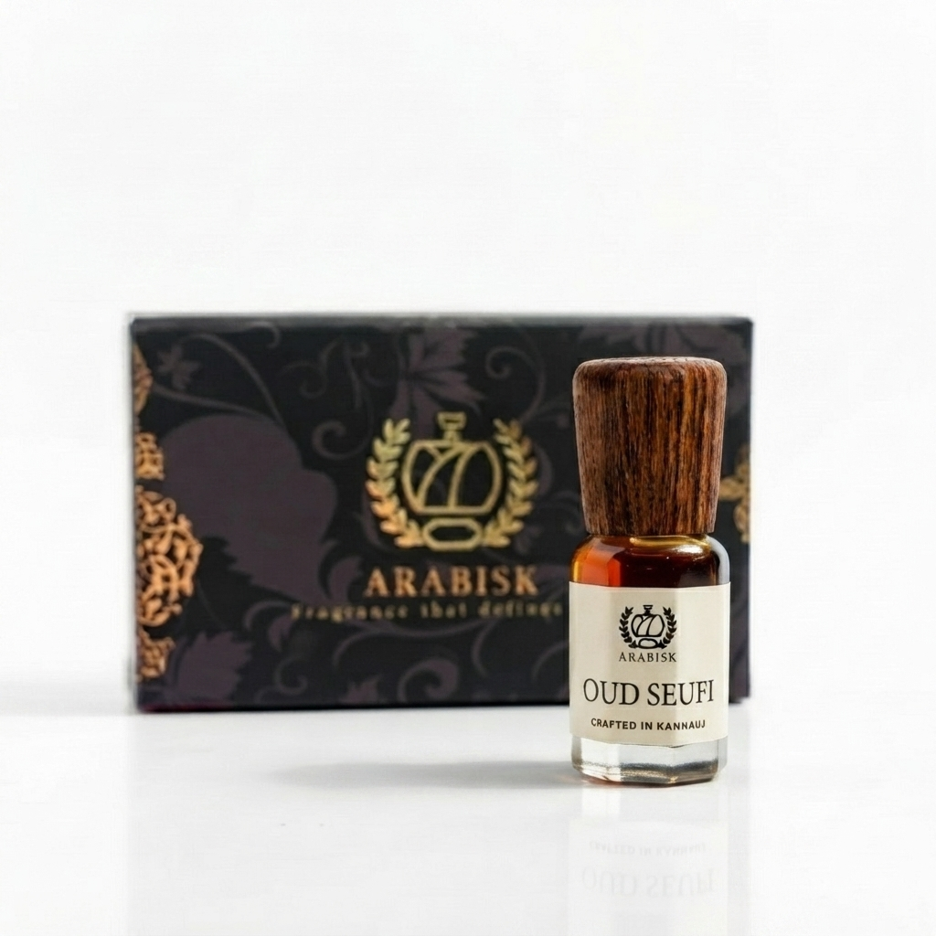 ARABISK Oud Seufi Attar | Pure Oud Attar Oil | Alcohol-Free, Long-Lasting Unisex Attar Arabisk