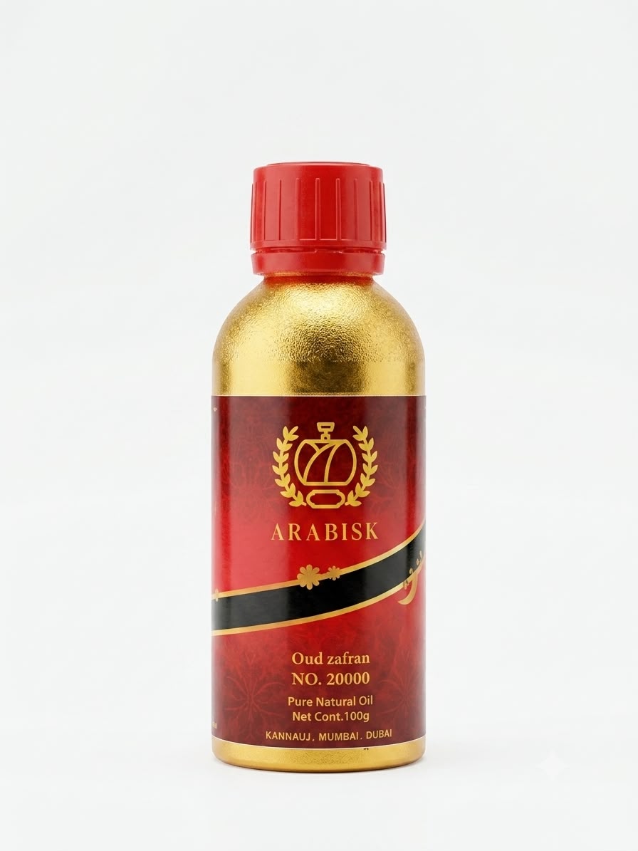 ARABISK Oud Zafran | Concentrated Attar Oil | Alcohol-Free, Long-Lasting Fragrance Arabisk