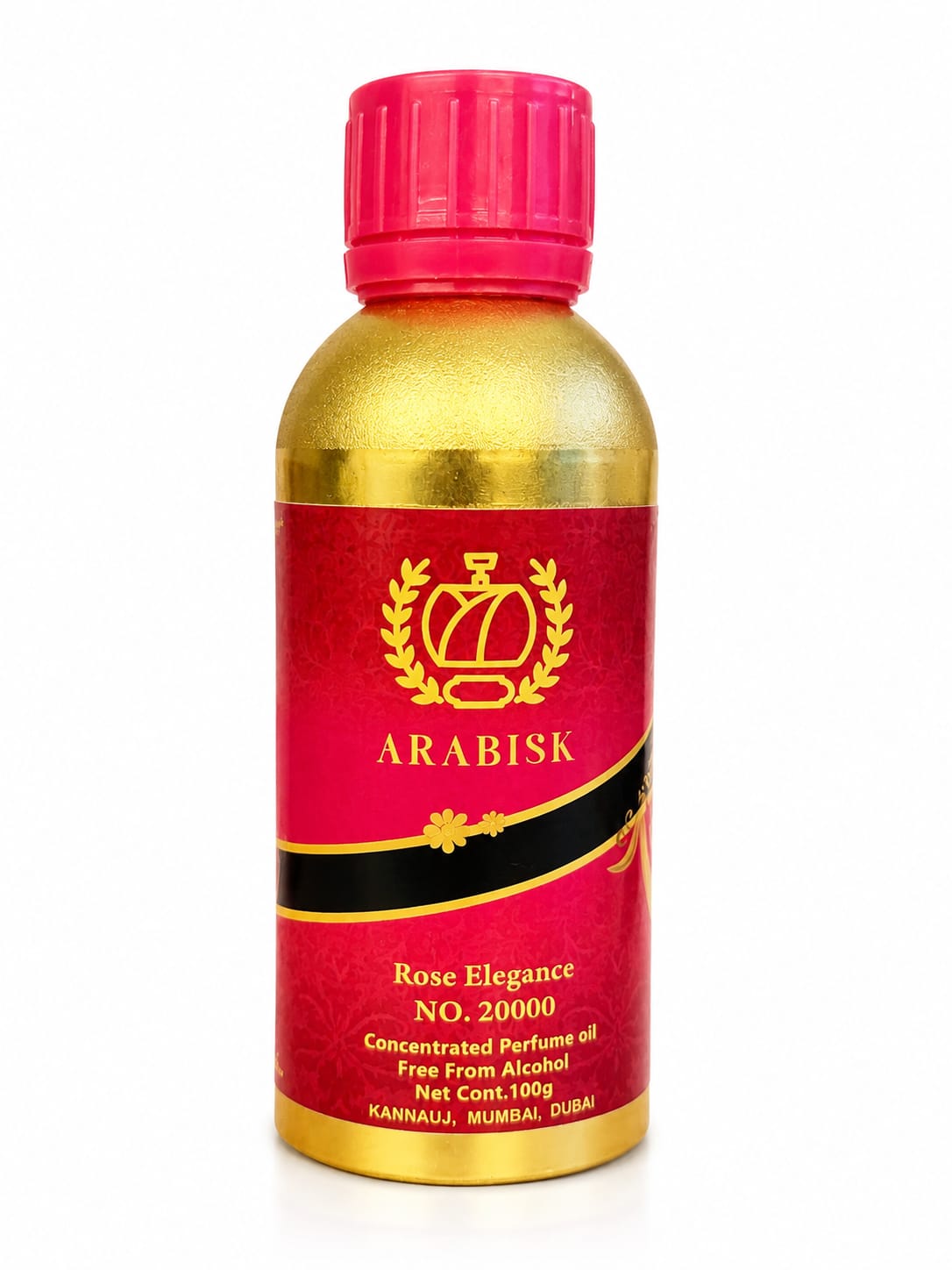 ARABISK Rose Elegance | Handcrafted Oriental Attar | Alcohol-Free, Long-Lasting Fragrance Arabisk