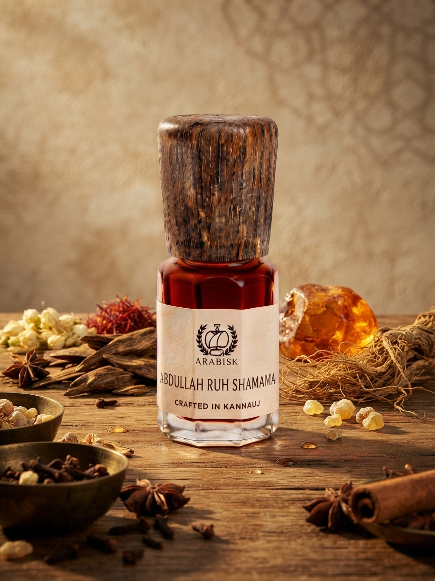 ARABISK Abdullah Ruh Shamama Attar | Pure Traditional Herbal Attar Oil | Alcohol-Free, Long-Lasting Unisex Attar Arabisk
