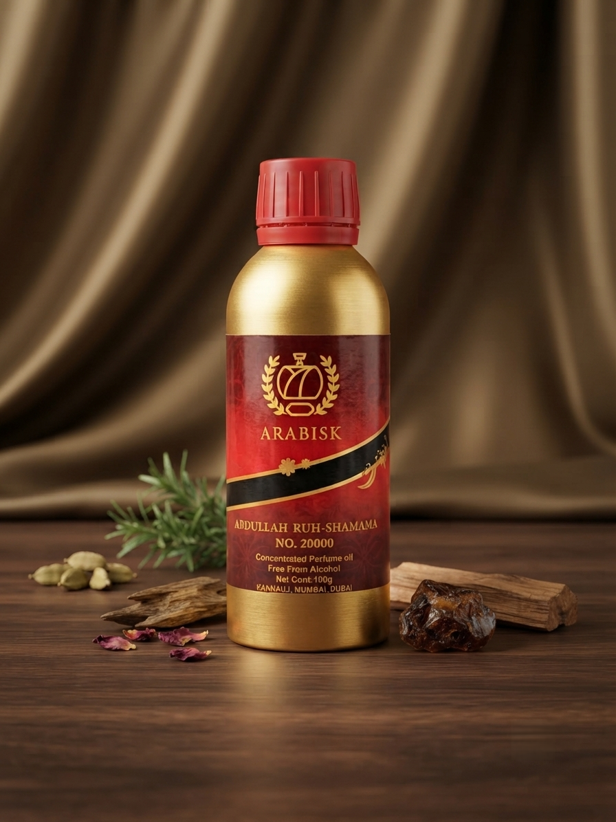ARABISK Abdullah Ruh-Shamama | Handcrafted Oriental Attar | Alcohol-Free, Long-Lasting Fragrance Arabisk
