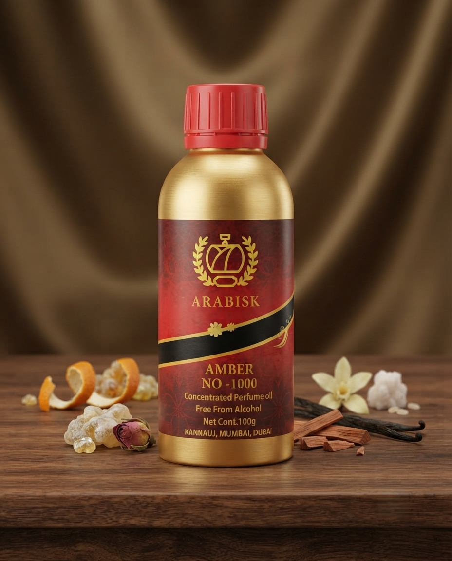 ARABISK Amber | Concentrated Attar Oil | Alcohol-Free, Long-Lasting Fragrance Arabisk