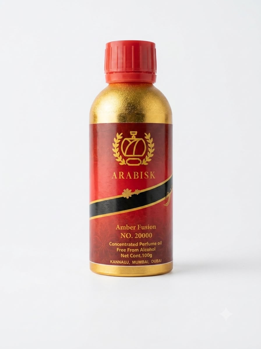 ARABISK Amber Fusion | Handcrafted Oriental Attar | Alcohol-Free, Long-Lasting Fragrance Arabisk