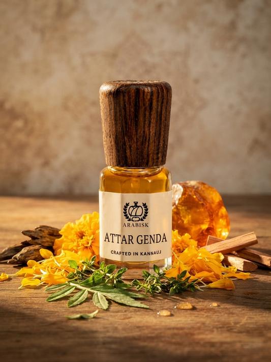 ARABISK Attar Genda | Natural Marigold Attar Oil | Alcohol-Free, Long-Lasting Unisex Attar Arabisk