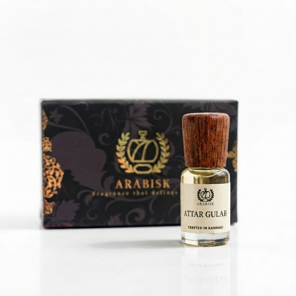 ARABISK Attar Gulab | Pure Natural Rose Attar Oil | Alcohol-Free, Long-Lasting Unisex Attar Arabisk