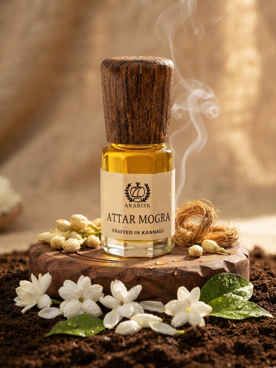 ARABISK Attar Mogra | Natural Attar Oil | Alcohol-Free, Long-Lasting Unisex Attar Arabisk