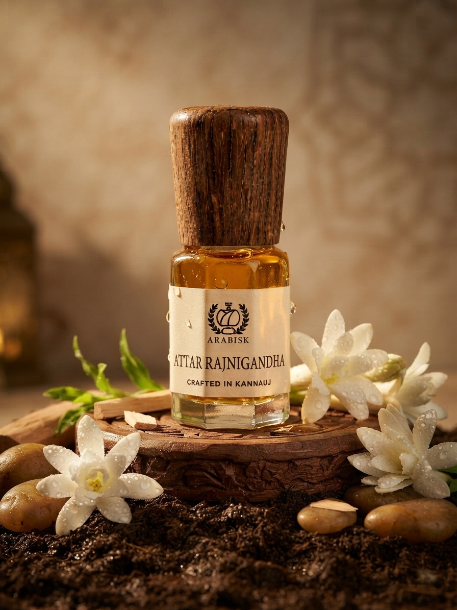 ARABISK Attar Rajnigandha | Natural Attar Oil | Alcohol-Free, Long-Lasting Unisex Attar Arabisk