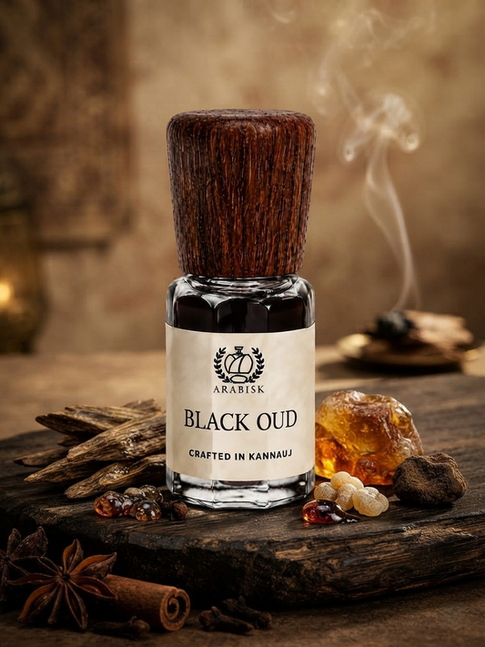 ARABISK Black Oud Attar | Pure Natural Oud Attar Oil | Alcohol-Free, Long-Lasting Unisex Attar Arabisk