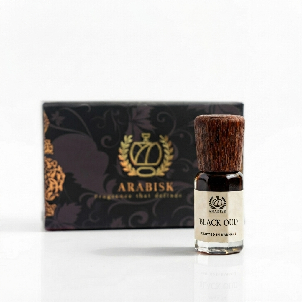 ARABISK Black Oud Attar | Pure Natural Oud Attar Oil | Alcohol-Free, Long-Lasting Unisex Attar Arabisk