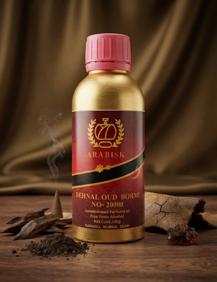 ARABISK Dehnal Oud Bormi | Concentrated Attar Oil | Alcohol-Free, Long-Lasting Fragrance Arabisk