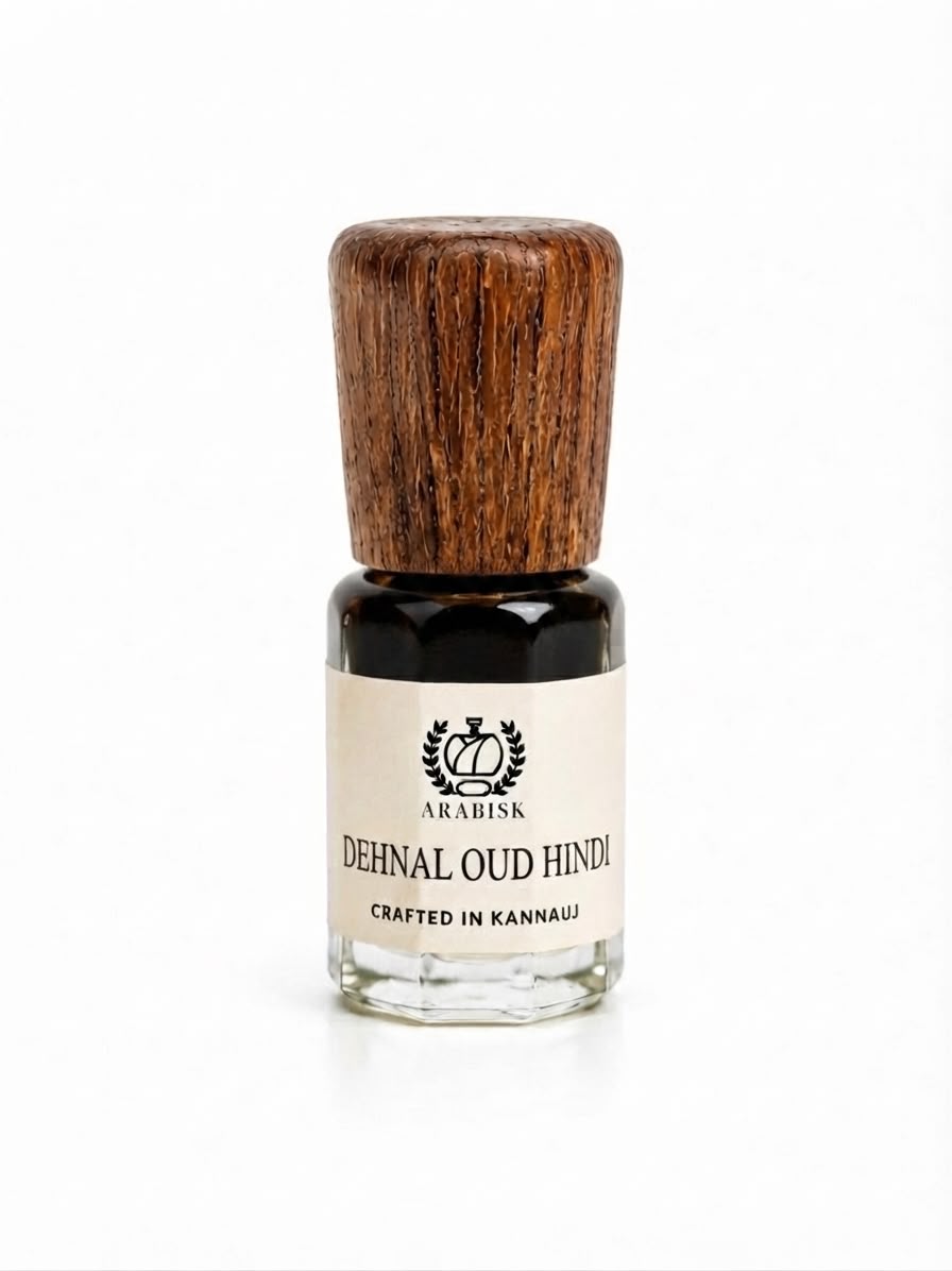 ARABISK Dehnal Oud Hindi Attar | Natural Indian Oud Attar Oil | Alcohol-Free, Unisex Attar Arabisk