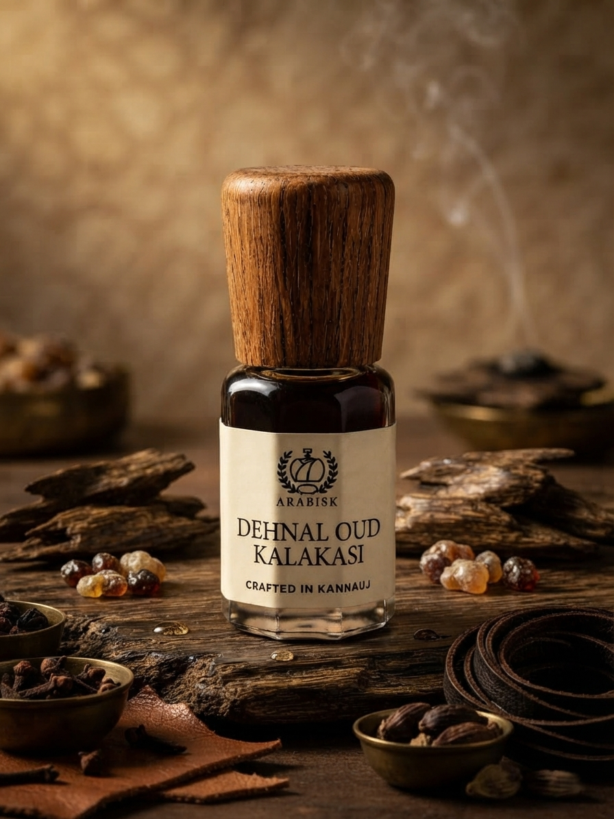 ARABISK Dehnal Oud Kalakasi Attar | Pure 100% Natural Oud Attar Oil | Alcohol-Free, Legendary Unisex Attar Arabisk