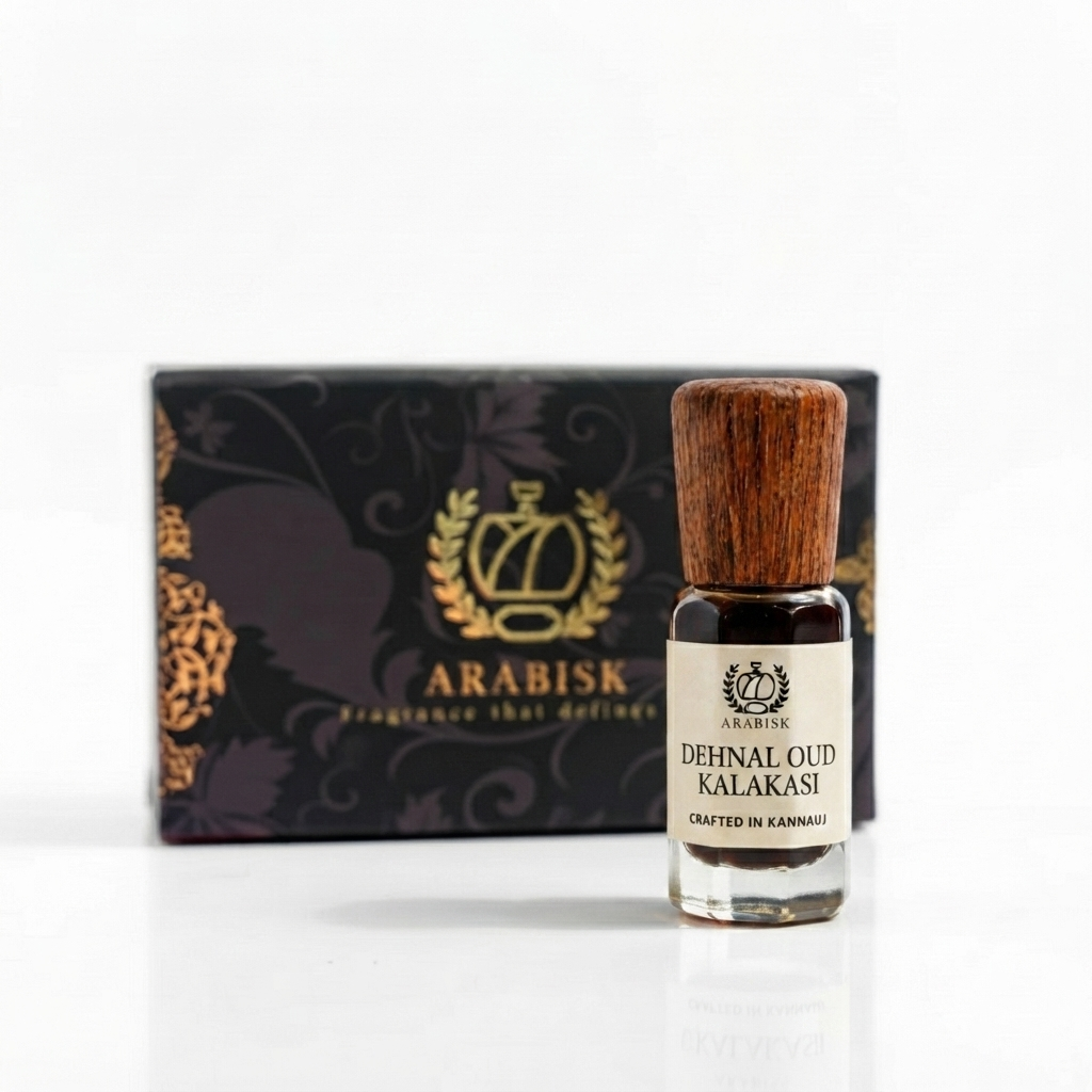 ARABISK Dehnal Oud Kalakasi Attar | Pure 100% Natural Oud Attar Oil | Alcohol-Free, Legendary Unisex Attar Arabisk