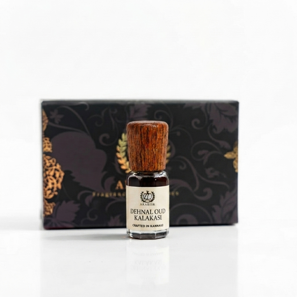 ARABISK Dehnal Oud Kalakasi Attar | Pure 100% Natural Oud Attar Oil | Alcohol-Free, Legendary Unisex Attar Arabisk