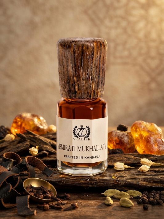 ARABISK Emirati Mukhallat Attar | Pure Luxury Oriental Blend Attar Oil | Alcohol-Free, Long-Lasting Unisex Attar Arabisk
