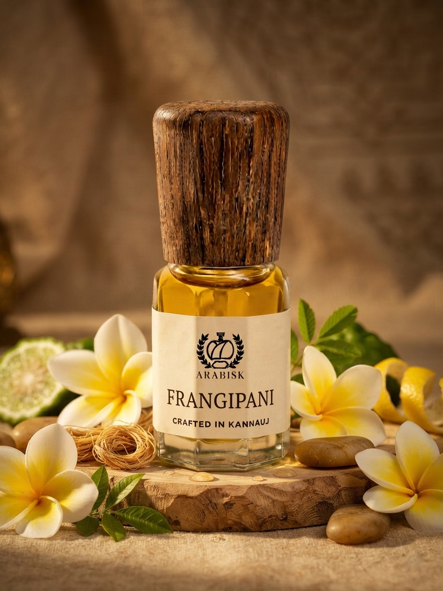 ARABISK Frangipani Attar | Pure Natural Plumeria Attar Oil | Alcohol-Free, Long-Lasting Unisex Attar Arabisk