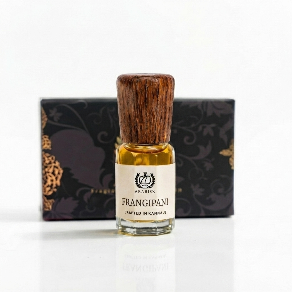 ARABISK Frangipani Attar | Pure Natural Plumeria Attar Oil | Alcohol-Free, Long-Lasting Unisex Attar Arabisk