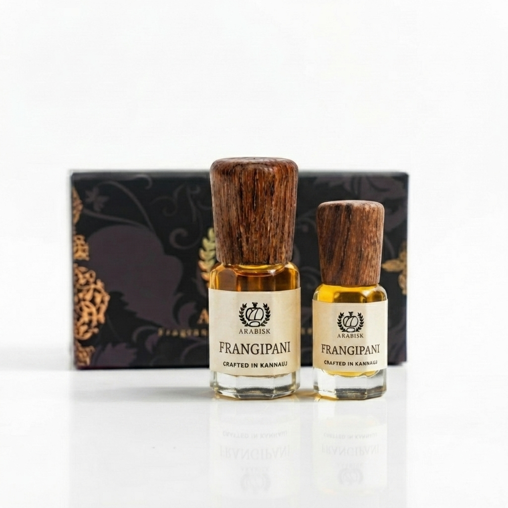 ARABISK Frangipani Attar | Pure Natural Plumeria Attar Oil | Alcohol-Free, Long-Lasting Unisex Attar Arabisk