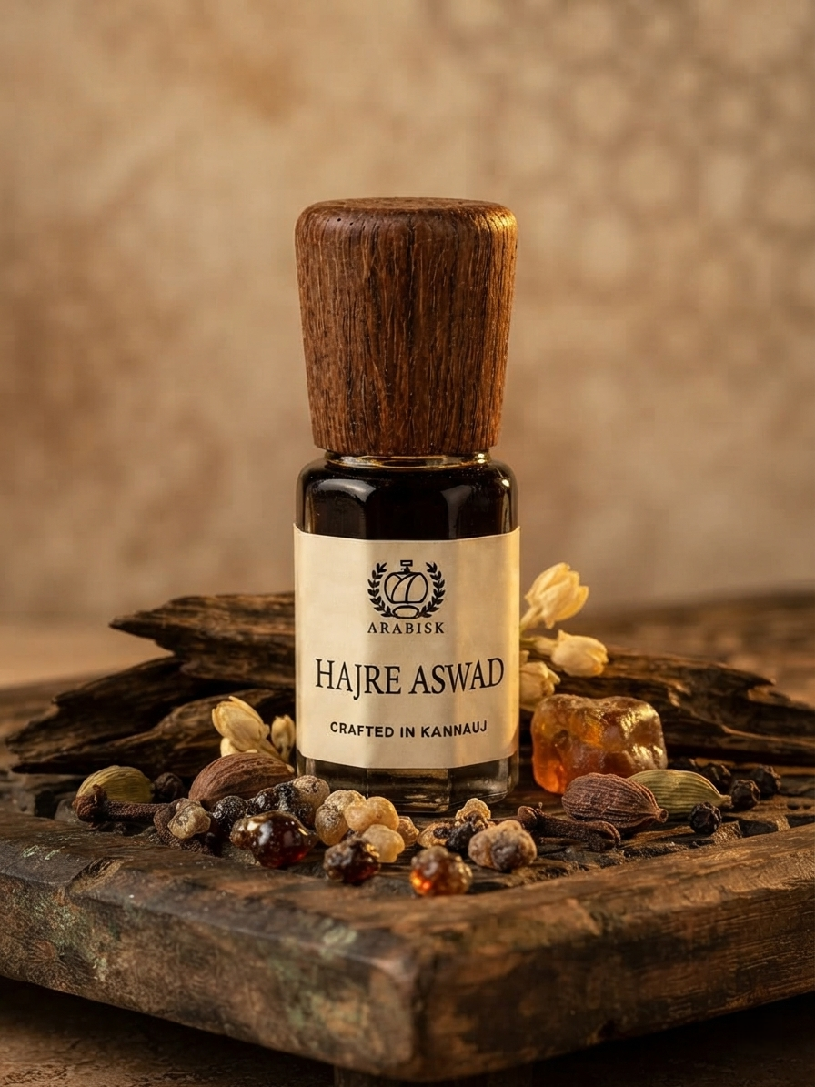 ARABISK Hajre Aswad Attar | Pure Natural Traditional Oriental Attar Oil | Alcohol-Free, Long-Lasting Unisex Attar Arabisk