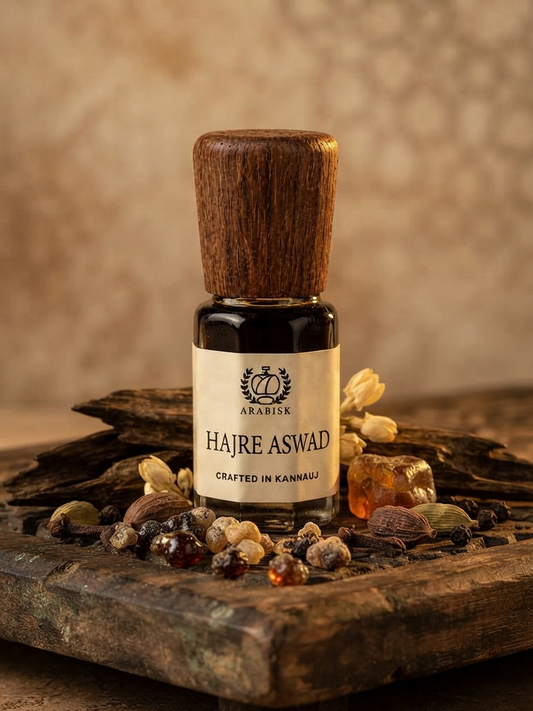 ARABISK Hajre Aswad Attar | Pure Natural Traditional Oriental Attar Oil | Alcohol-Free, Long-Lasting Unisex Attar Arabisk