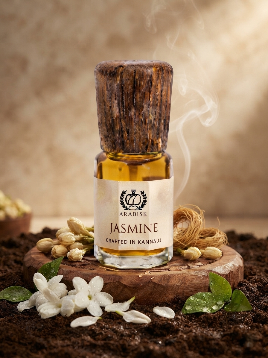 ARABISK Jasmine Attar | Pure Natural Jasmine Attar Oil | Alcohol-Free, Long-Lasting Unisex Attar Arabisk