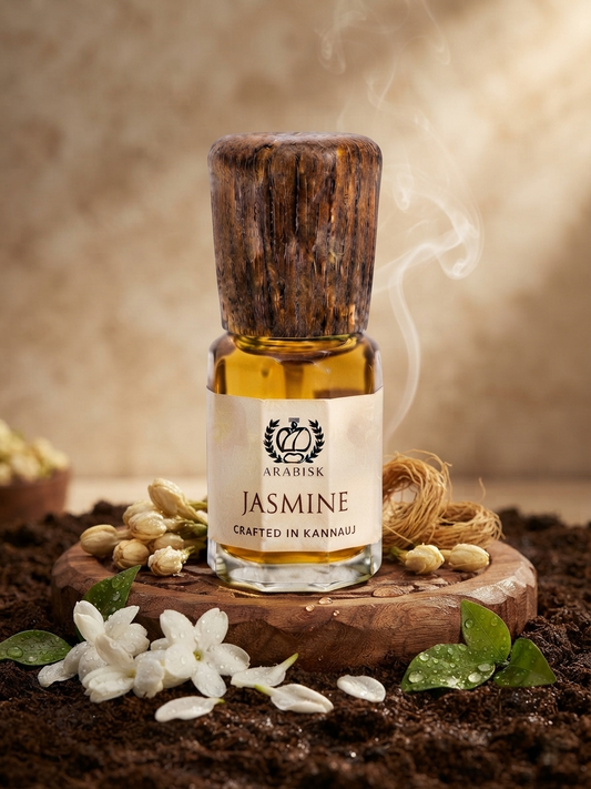 ARABISK Jasmine Attar | Pure Natural Jasmine Attar Oil | Alcohol-Free, Long-Lasting Unisex Attar Arabisk