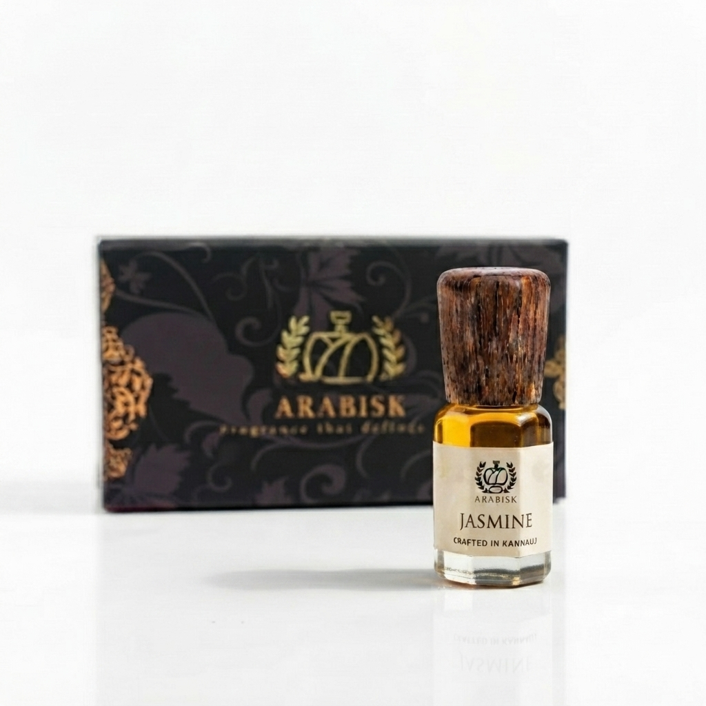 ARABISK Jasmine Attar | Pure Natural Jasmine Attar Oil | Alcohol-Free, Long-Lasting Unisex Attar Arabisk