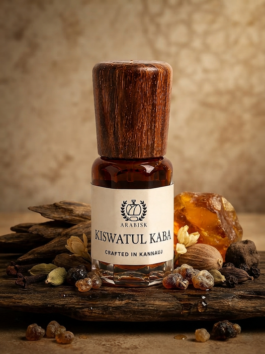 ARABISK Kiswatul Kaba Attar | Pure Natural Sacred Oriental Attar Oil | Alcohol-Free, Long-Lasting Unisex Attar with Gift Box Arabisk