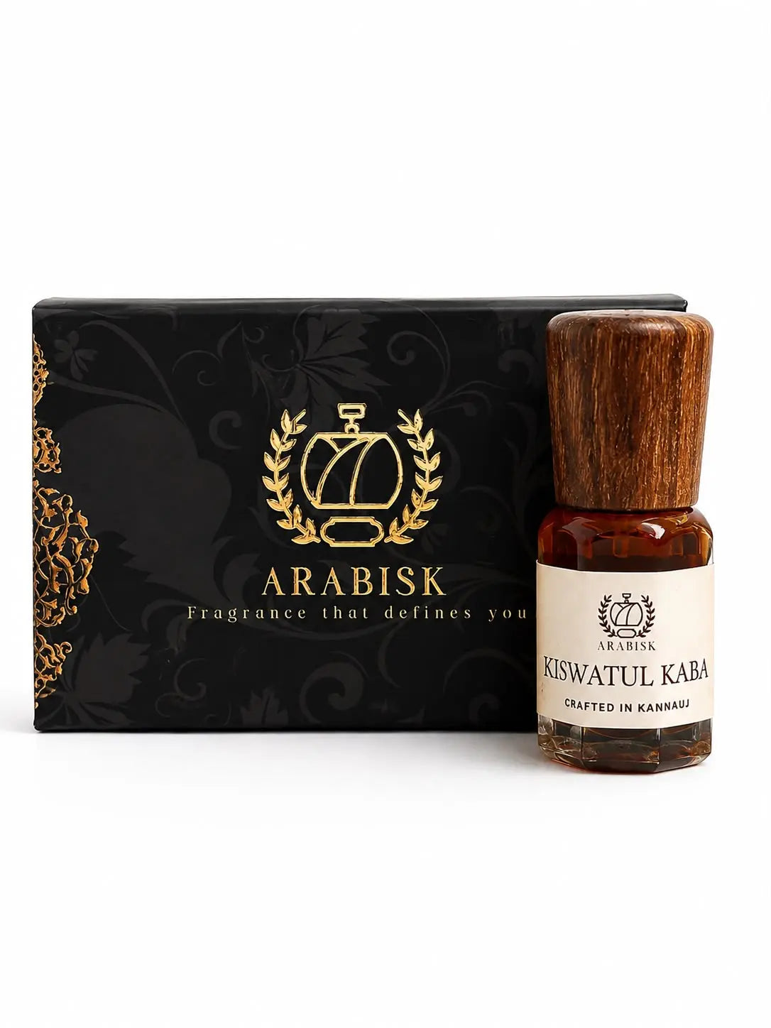 ARABISK Kiswatul Kaba Attar | Pure Natural Sacred Oriental Attar Oil | Alcohol-Free, Long-Lasting Unisex Attar with Gift Box Arabisk