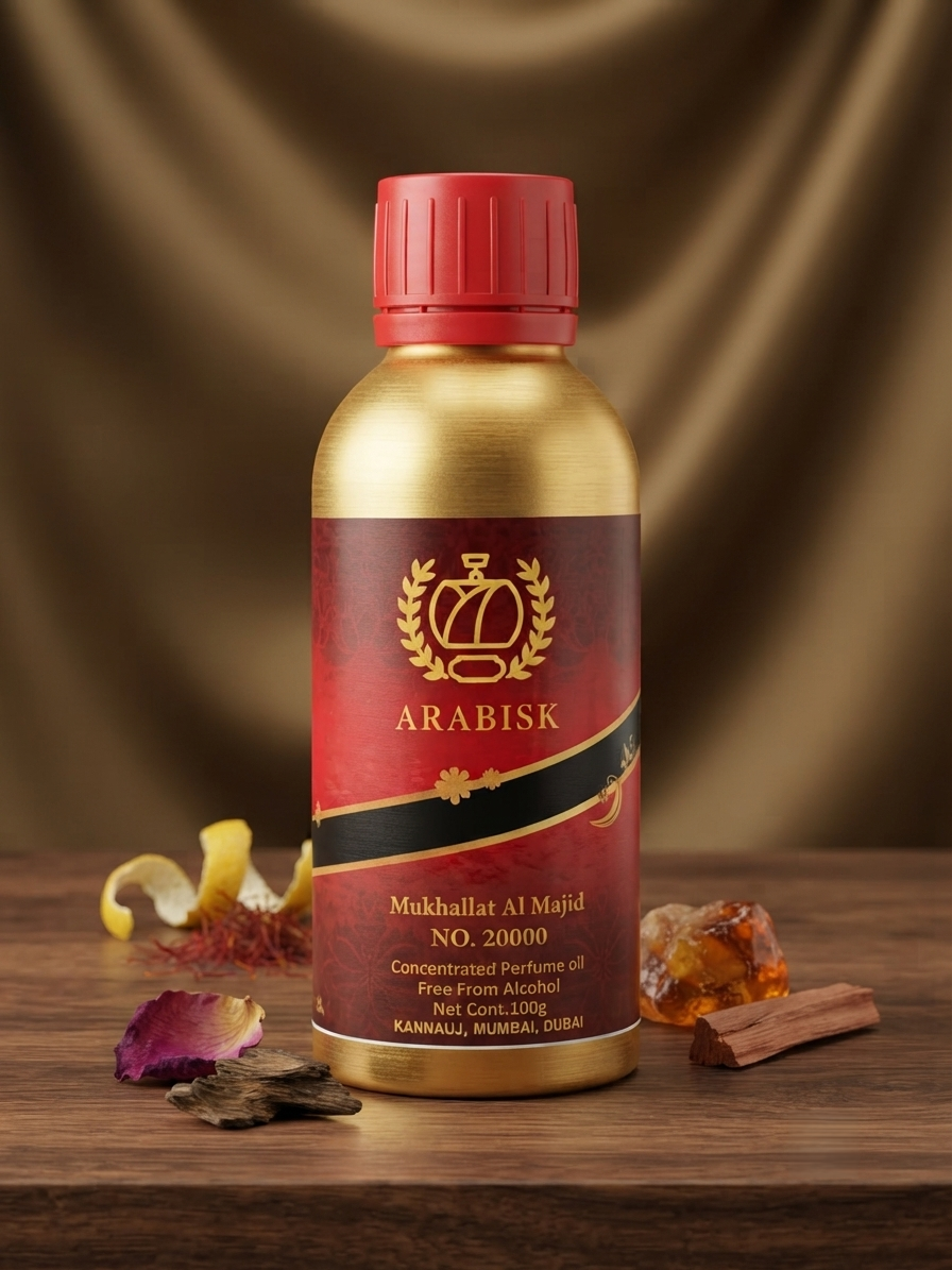 ARABISK Mukhallat Al Majid | Concentrated Attar Oil | Alcohol-Free, Long-Lasting Fragrance Arabisk