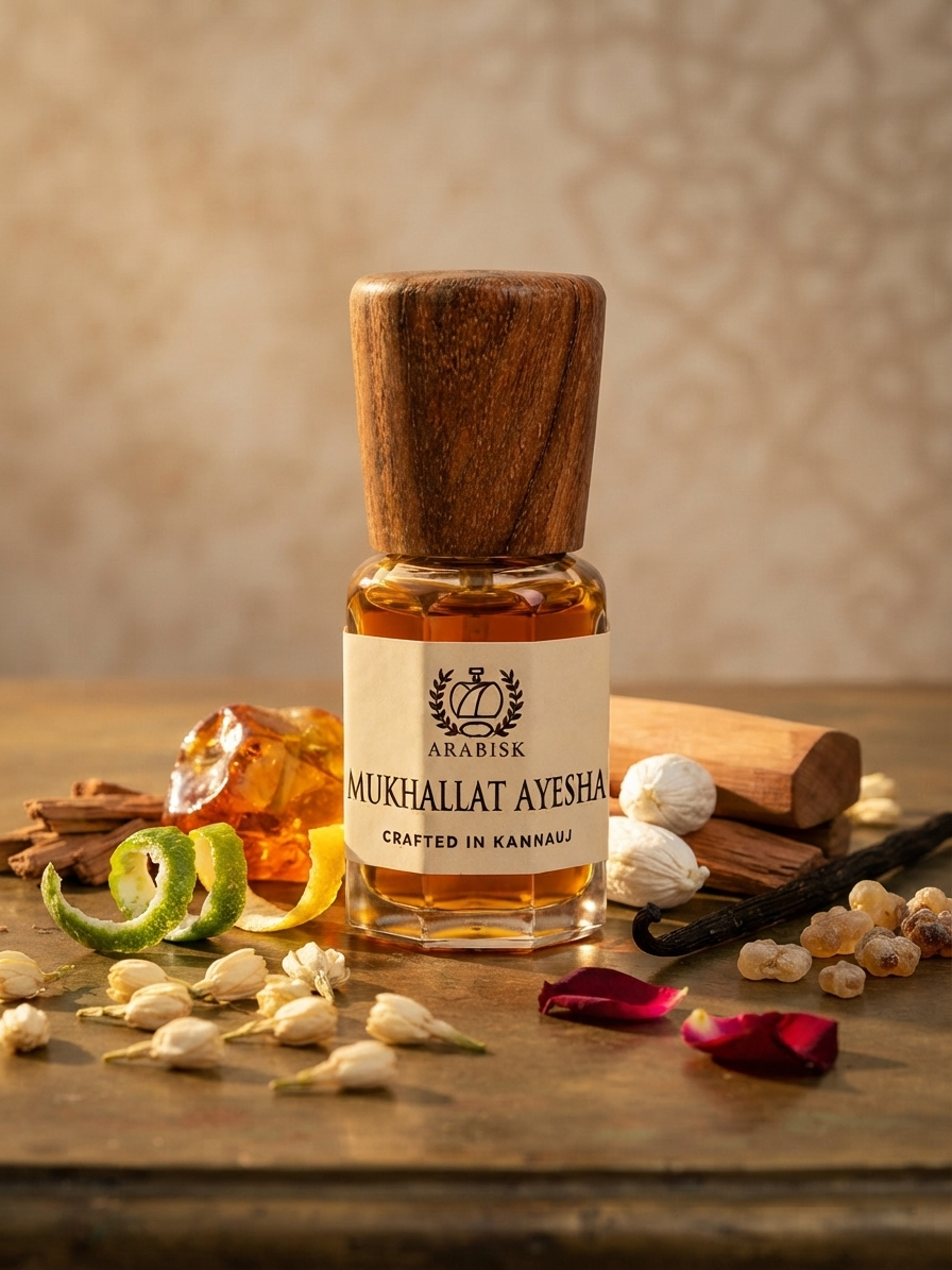 ARABISK Mukhallat Ayesha Attar | Luxurious Oriental Perfume Oil | Alcohol-Free, Long-Lasting Unisex Ittar Arabisk