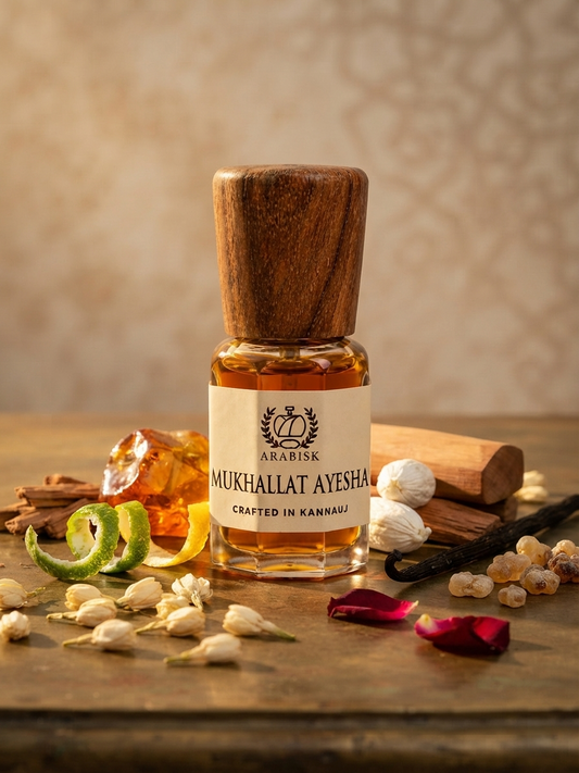 ARABISK Mukhallat Ayesha Attar | Luxurious Oriental Perfume Oil | Alcohol-Free, Long-Lasting Unisex Ittar Arabisk