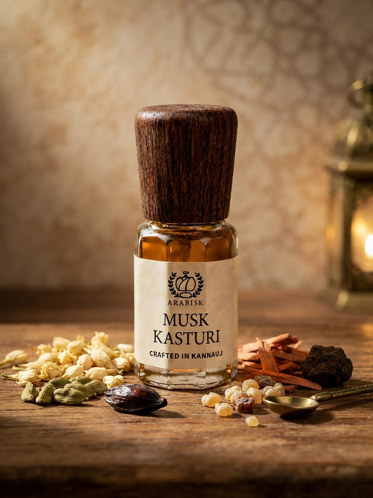 ARABISK Musk Kasturi Attar | Pure Natural Musk Attar Oil | Alcohol-Free, Long-Lasting Unisex Attar Arabisk