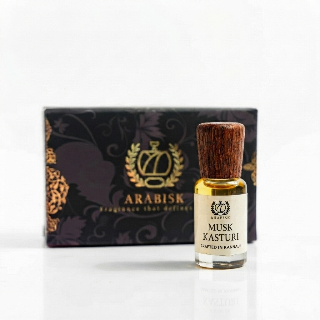 ARABISK Musk Kasturi Attar | Pure Natural Musk Attar Oil | Alcohol-Free, Long-Lasting Unisex Attar Arabisk