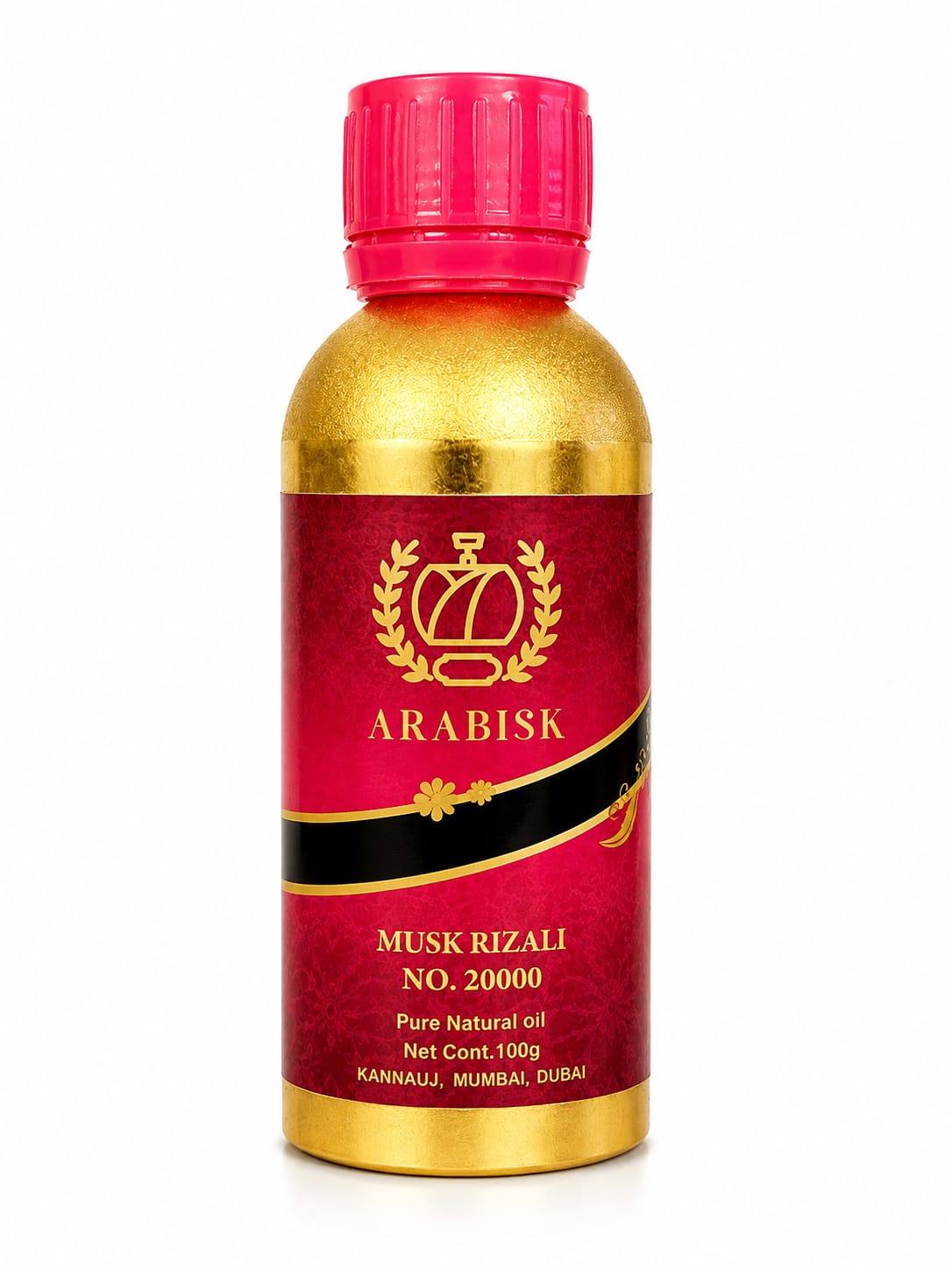 ARABISK Musk Rizali | Pure Natural Oil | Handcrafted Oriental Attar | Alcohol-Free, Long-Lasting Fragrance Arabisk