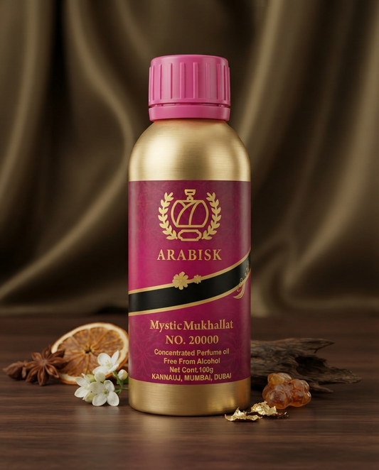 ARABISK Mystic Mukhallat | Handcrafted Oriental Attar | Alcohol-Free, Long-Lasting Fragrance Arabisk