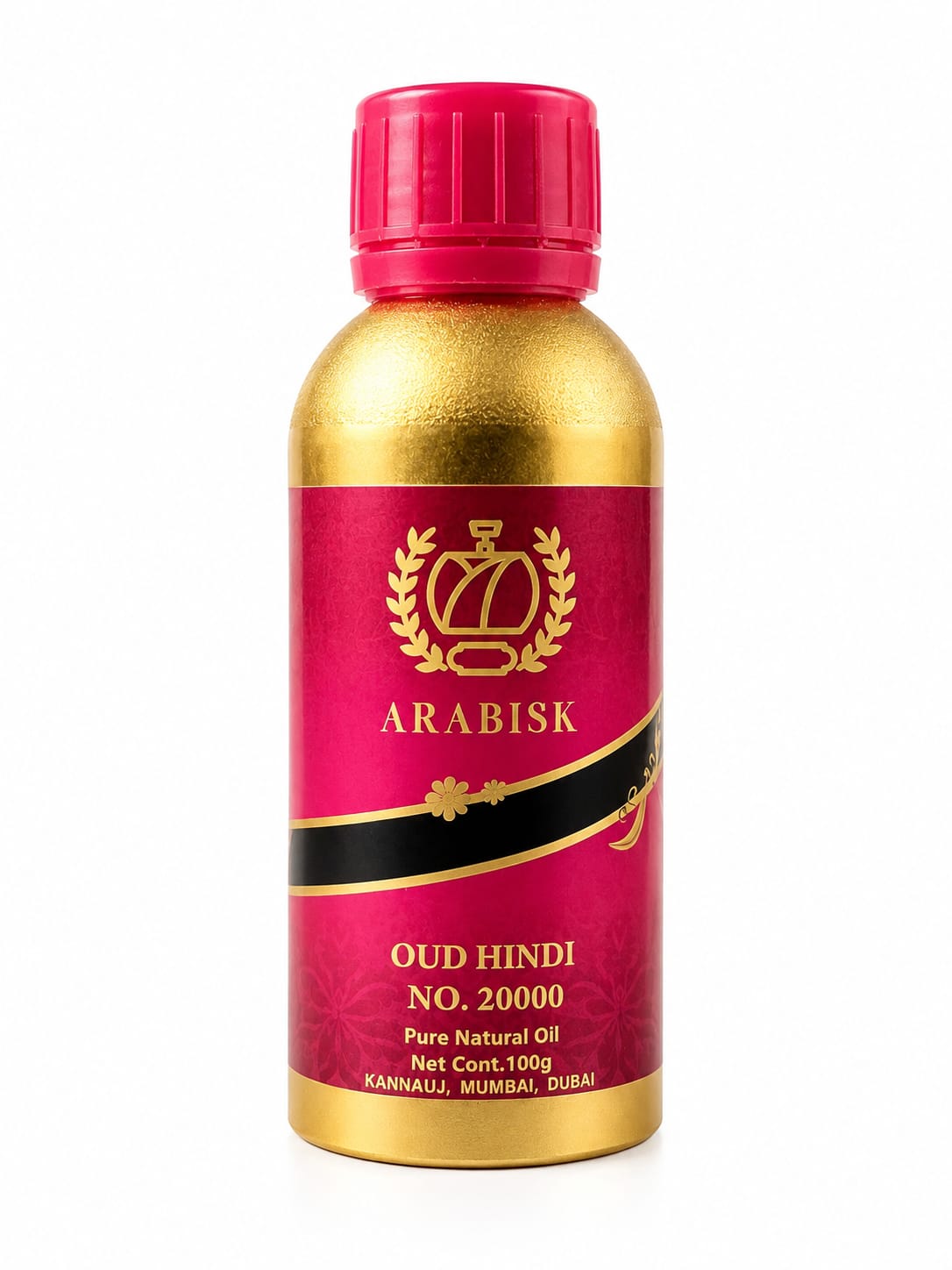 ARABISK Oud Hindi | Pure Natural Oil | Handcrafted Oriental Attar | Alcohol-Free, Long-Lasting Fragrance Arabisk