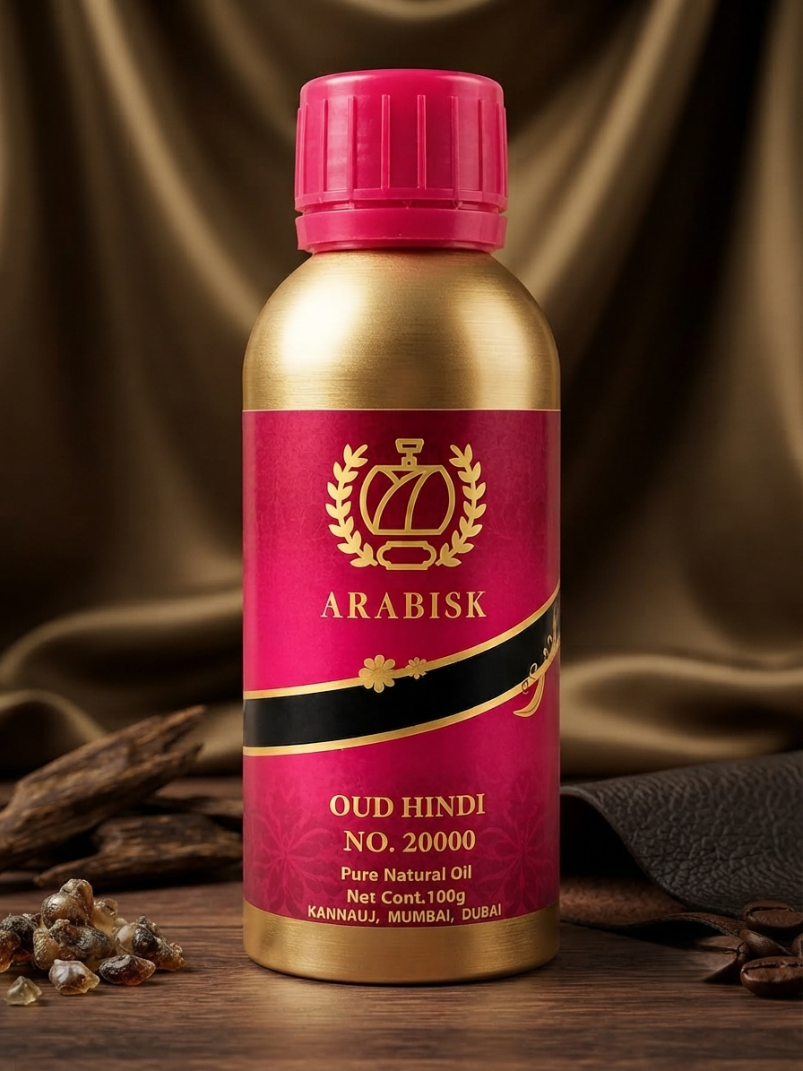 ARABISK Oud Hindi | Pure Natural Oil | Handcrafted Oriental Attar | Alcohol-Free, Long-Lasting Fragrance Arabisk