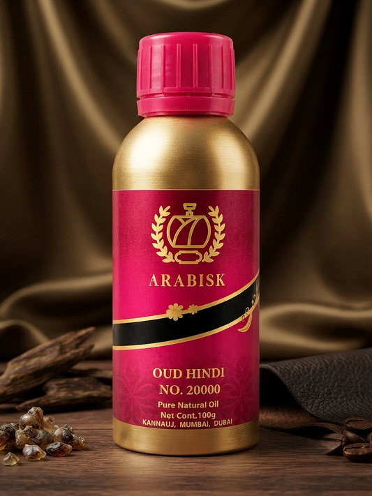 ARABISK Oud Hindi | Pure Natural Oil | Handcrafted Oriental Attar | Alcohol-Free, Long-Lasting Fragrance Arabisk