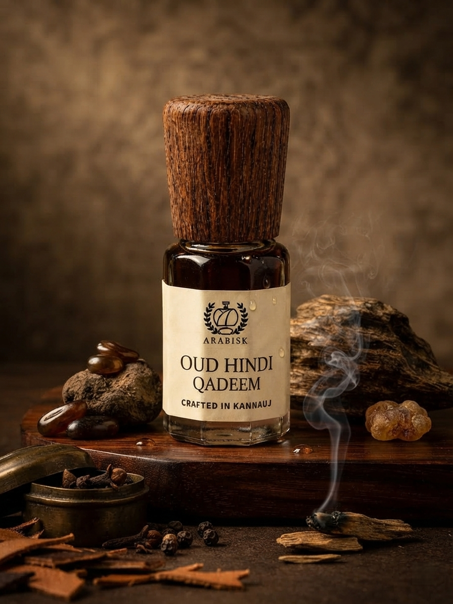 ARABISK Oud Hindi Qadeem Attar | Pure 100% Natural Oud Attar Oil | Alcohol-Free, Long-Legendary Unisex Attarttar Arabisk