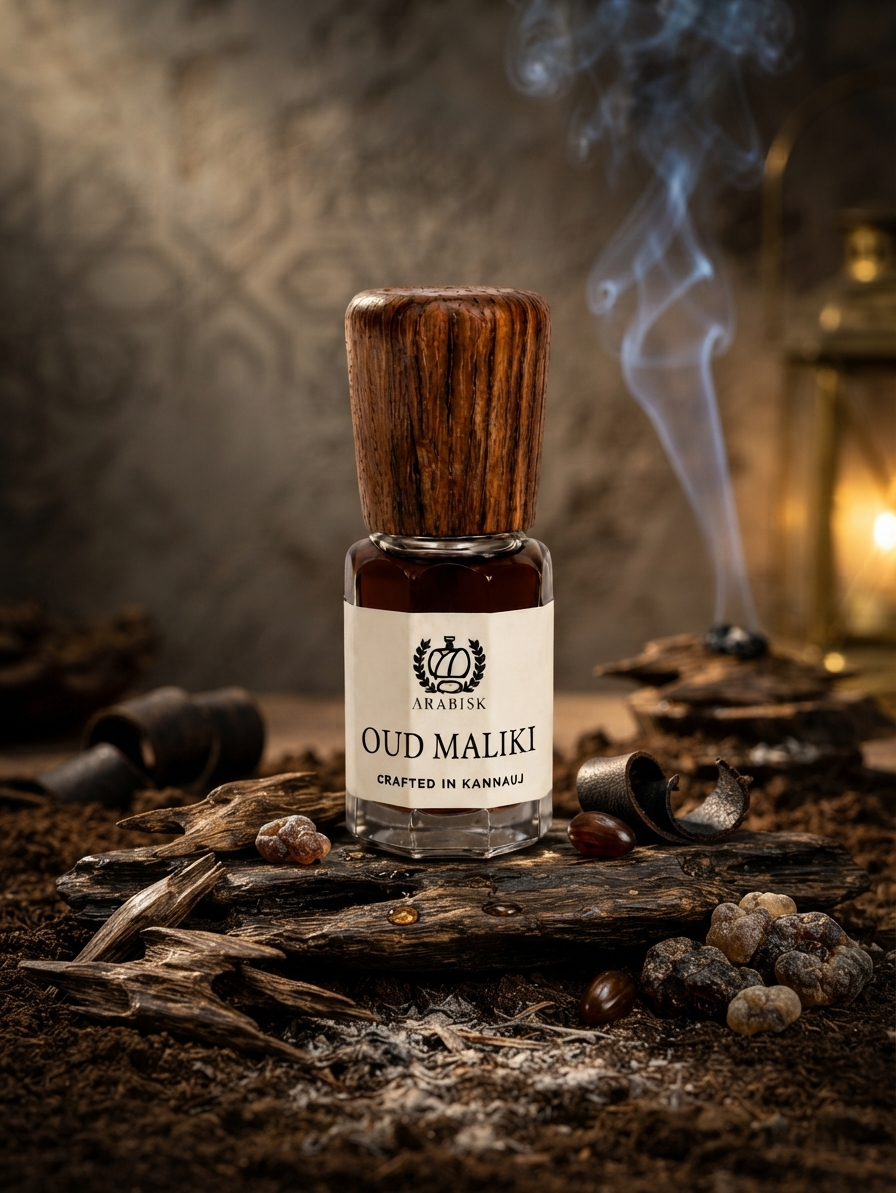 ARABISK Oud Maliki Attar | Pure Royal Oud Attar Oil | Alcohol-Free, Long-Lasting Unisex Attar Arabisk