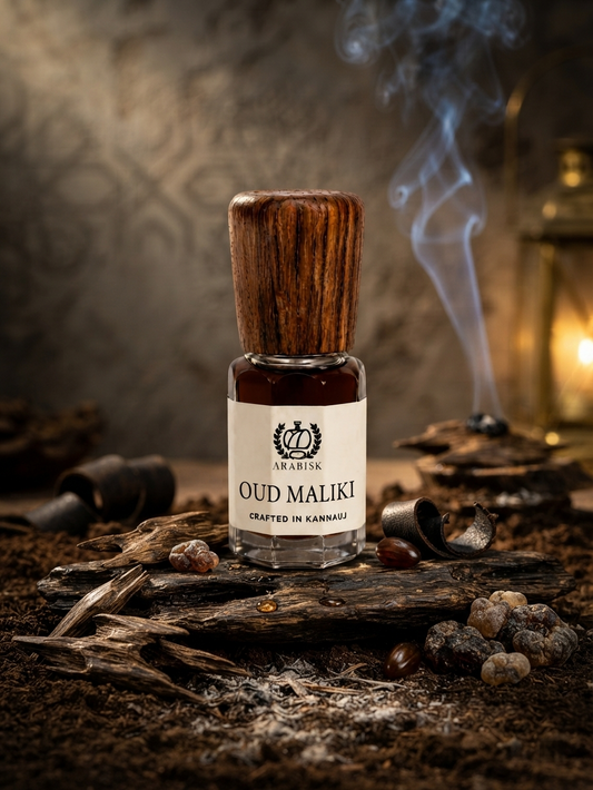 ARABISK Oud Maliki Attar | Pure Royal Oud Attar Oil | Alcohol-Free, Long-Lasting Unisex Attar Arabisk