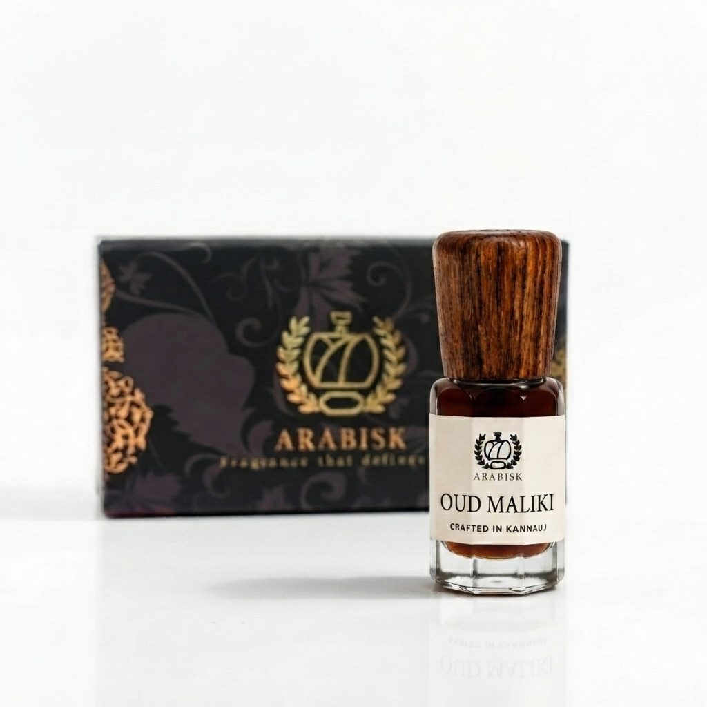 ARABISK Oud Maliki Attar | Pure Royal Oud Attar Oil | Alcohol-Free, Long-Lasting Unisex Attar Arabisk