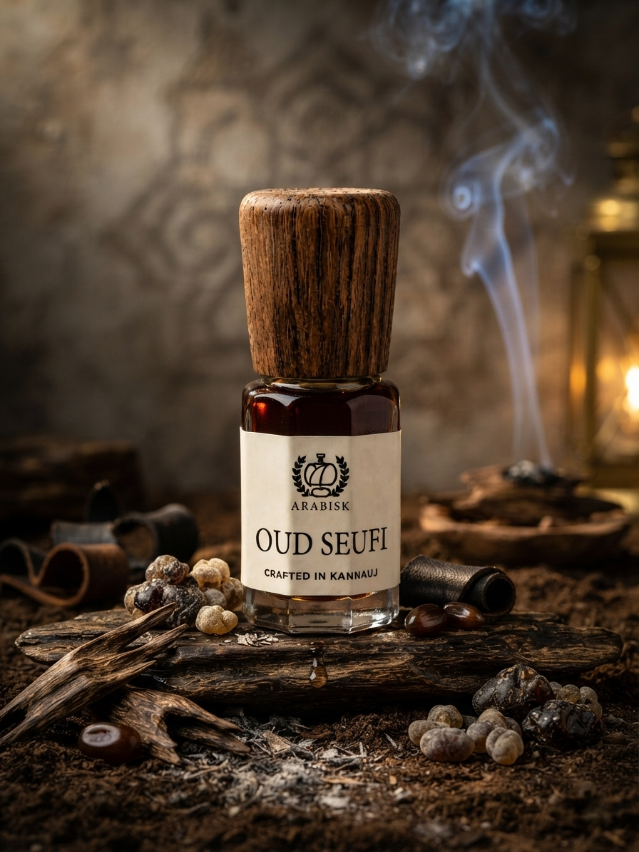 ARABISK Oud Seufi Attar | Pure Oud Attar Oil | Alcohol-Free, Long-Lasting Unisex Attar Arabisk