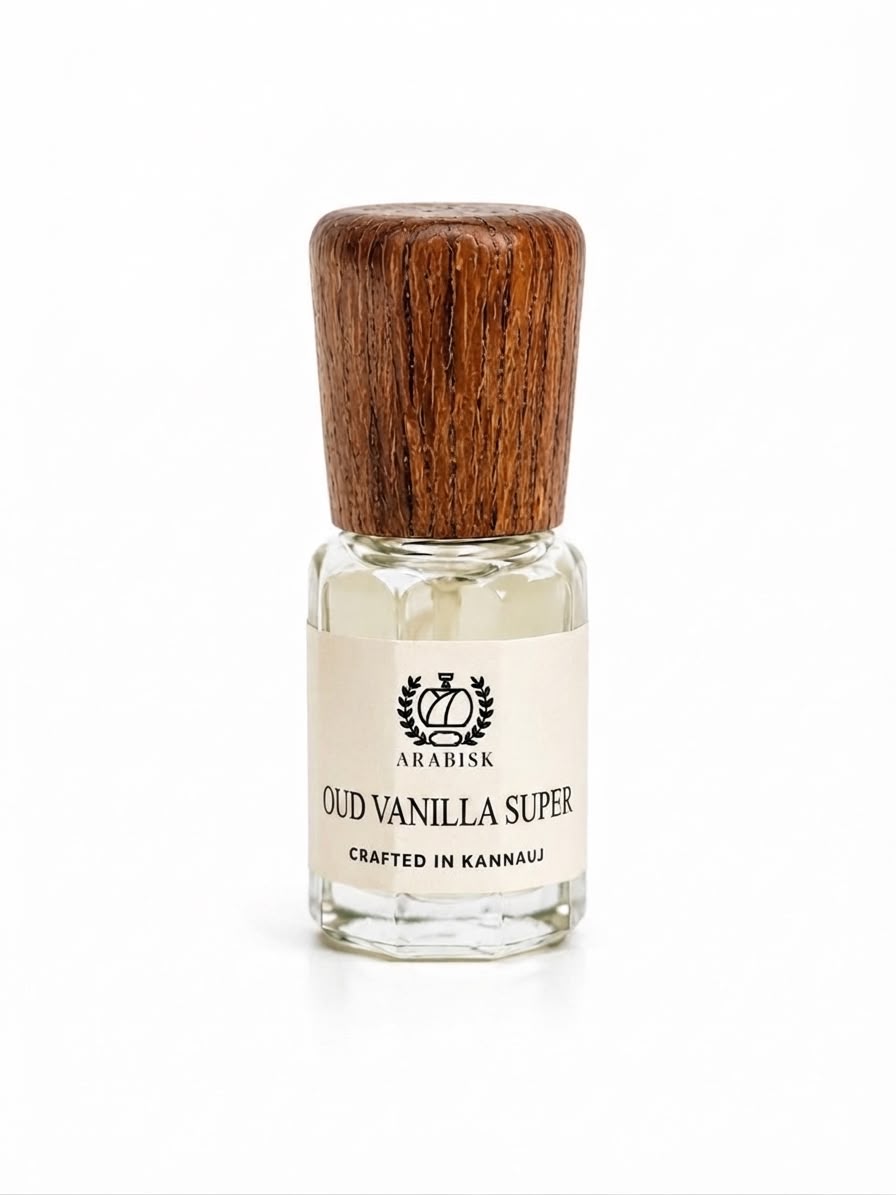ARABISK Oud Vanilla Super Attar | Pure Oud & Sweet Vanilla Attar Oil | Alcohol-Free, Long-Lasting Unisex Attar Arabisk