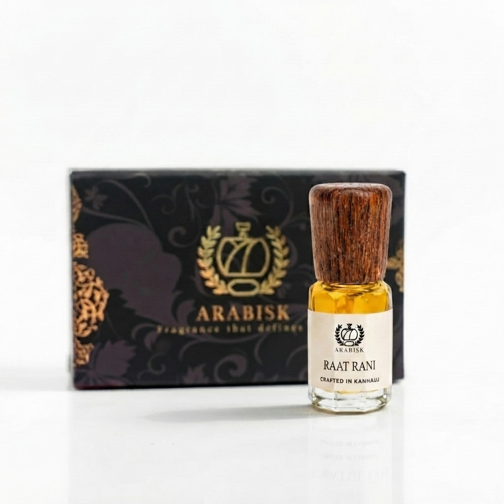 ARABISK Raat Rani Attar | Pure Natural Night-Blooming Jasmine Attar Oil | Alcohol-Free, Long-Lasting Unisex Attar Arabisk