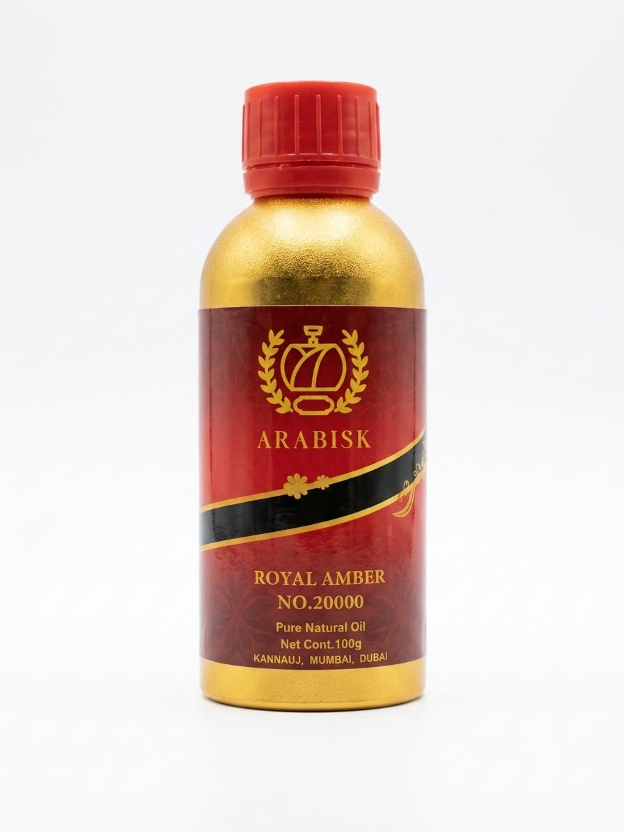 ARABISK Royal Amber | Concentrated Attar Oil | Alcohol-Free, Long-Lasting Fragrance Arabisk