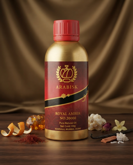 ARABISK Royal Amber | Concentrated Attar Oil | Alcohol-Free, Long-Lasting Fragrance Arabisk