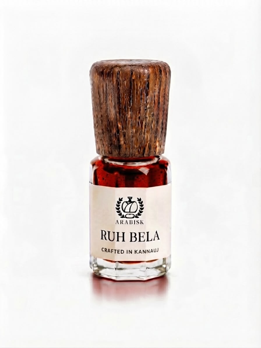 ARABISK Ruh Bela Attar | Pure Natural White Jasmine Attar Oil | Alcohol-Free, Long-Lasting Unisex Attar Arabisk